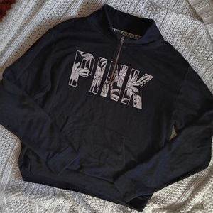 PINK half zip sweatshirt